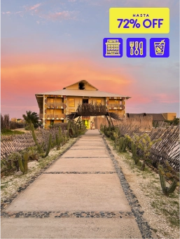 Hotel Wayira Beach- Bloque Caribe - La Guajira - Mega Ofertón- (3 Noches)
!Lo Quiero!
Reserva entre el 24 al 28 de octubre de 2025. Viaja entre el 24 de octubre de 2025 al 30 de junio de 2026 .
Hotel Wayira Beach - Bloque Caribe (La Guajira)