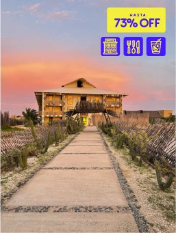 Hotel Wayira Beach- Bloque Caribe - La Guajira - Mega Ofertón- (3 Noches)
!Lo Quiero!
Reserva entre el 24 al 29 de octubre de 2025. Viaja entre el 24 de octubre de 2025 al 30 de junio de 2026 .
Hotel Wayira Beach - Bloque Caribe (La Guajira)