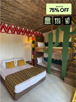 Hotel Wayira Beach - Bungalow Kids - La Guajira - Cyber Halloween (3 Noches)
!Lo Quiero!
Reserva ahora. Viaja entre el 30 de octubre de 2025 al 26 de marzo de 2026.
Hotel Wayira Beach - Bungalow Kids (La Guajira)