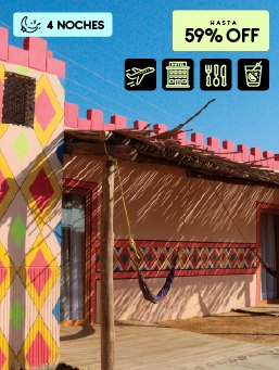 Hotel Wayira Beach - Bloque- La Guajira - Cyber Halloween- (4 Noches)
!Lo Quiero!
Reserva del 30 al 31 de octubre de 2025. Viaja entre el 30 de octubre de 2025 al 26 de marzo de 2026.
Hotel Wayira Beach - Bloque (La Guajira)