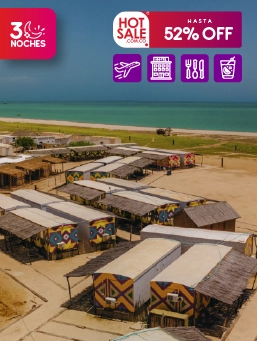Hotel Wayira Beach - Ranchería - La Guajira (3 Noches)
!Lo Quiero!
Reserva entre el 15 al 23 de octubre de 2025. Viaja entre el 15 octubre de 2025 a junio de 2026.
Hotel Wayira Beach - Ranchería (La Guajira)