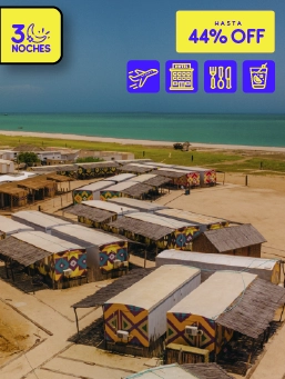 Hotel Wayira Beach - Ranchería- La Guajira- Mega Ofertón- (3 Noches)
!Lo Quiero!
Reserva entre el 24 al 28 de octubre de 2025. Viaja entre el 24 de octubre de 2025 al 30 de junio de 2026 .
Hotel Wayira Beach - Ranchería (La Guajira)