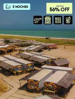 Hotel Wayira Beach - Ranchería - La Guajira - Cyber Halloween- (3 Noches)
!Lo Quiero!
Reserva del 30 al 31 de octubre de 2025. Viaja entre el 29 de octubre de 2025 al 30 de junio de 2026.
Hotel Wayira Beach - Ranchería (La Guajira)