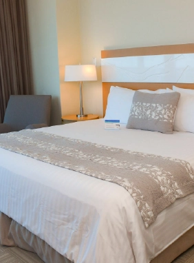 -Cama King-Amplia sala con sofá y comedor-Cafetera y minibar-WiFi, caja fuerte, aire acondicionado, TV-Tina o ducha, amenities, secador de cabello-Balcón privado con vistas exclusivas
Ver más
Suite Presidencial