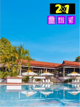 Hotel Girardot Resort, Girardot – Black Friday 2x1 - Viajan 2, paga 1
!Lo Quiero!
Válido de Domingo a Viernes. Viaja entre el 14 de noviembre al 28 de diciembre de 2025 y Enero 12 al 30 de Abril de 2026. No aplica festivos.
Hotel Girardot Resort