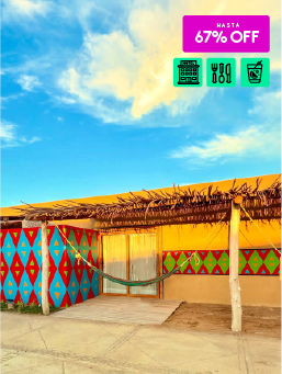 Hotel Wayira Beach - Bungalows - La Guajira &middot; Prop&oacute;sitos 2026
&iexcl;Lo Quiero!
Promoci&oacute;n v&aacute;lida del 1 al 13 de enero de 2026.
Hotel Wayira Beach - Bungalows - La Guajira - Oferta en hoteles