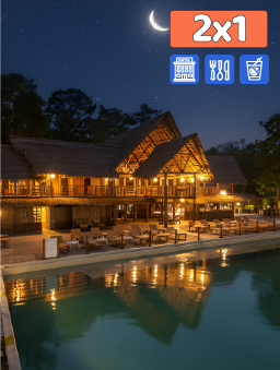 Hotel Amazon &ndash; Amazonas (Leticia) &middot; Cyber Santa - 2X1
&iexcl;Lo Quiero!
Promoci&oacute;n v&aacute;lida del 23 al 25 de diciembre de 2025.
Hotel Amazon &ndash; Amazonas (Leticia) - Oferta en hoteles