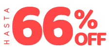 Hasta 66% OFF