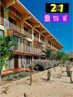Hotel Wayira -Bloque- La Guajira – Black Friday 2x1 - Viajan 2, paga 1
!Lo Quiero!
Reserva ahora y viaja entre el 20 de noviembre al 28 de diciembre de 2025 y Enero 12 al 30 de Abril de 2026. No aplica festivos.
Hotel Wayira - Bloque