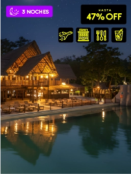 Hotel Amazon – Amazonas - Black Friday
!Lo Quiero!
4 Días 3 Noches. Alimentación completa + Cocteles. Viaja Nov 20/25 a Mar 26/26. No aplica Dic 20-Ene 19 ni Semana Santa. Incluye equipaje.
Hotel Amazon - Amazonas
